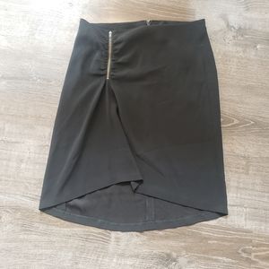 Halogen black pencil skirt size 6 zipper detail